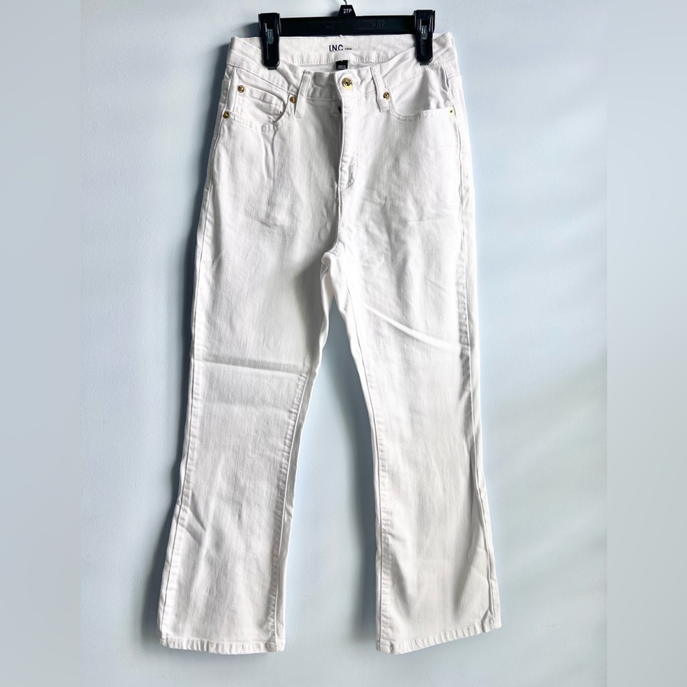 INC International Concepts Women's High-Rise Jeans White Size 6